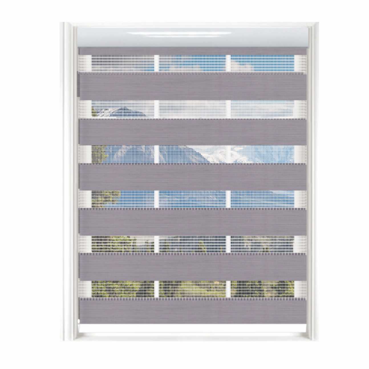 ADJUSTABLE CLOSING ANGLE ZEBRA BLINDS
