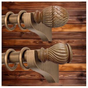 Handcrafted Carved Wooden Finials