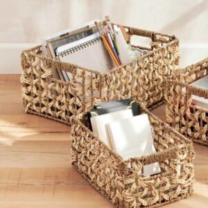 Set Of 3 Seagrass Basket
