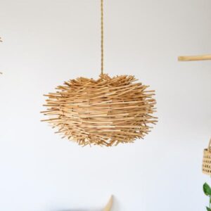 Handcrafted Natural Rattan Lampshade