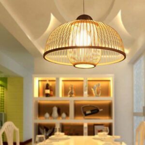 Handcrafted Natural Bamboo Lampshade