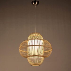 Handcrafted Natural Bamboo Lampshade
